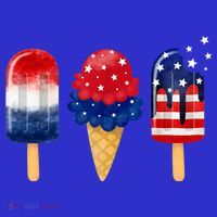 4th of July Popsicle American Flag Patriotic Summer Boy Girl Women's Tank Top thumb 5