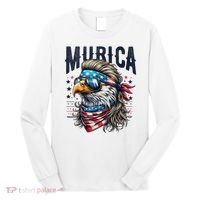 4th Of July Bald Eagle Mullet Murica Usa Usa Merica Long Sleeve Shirt thumb 0