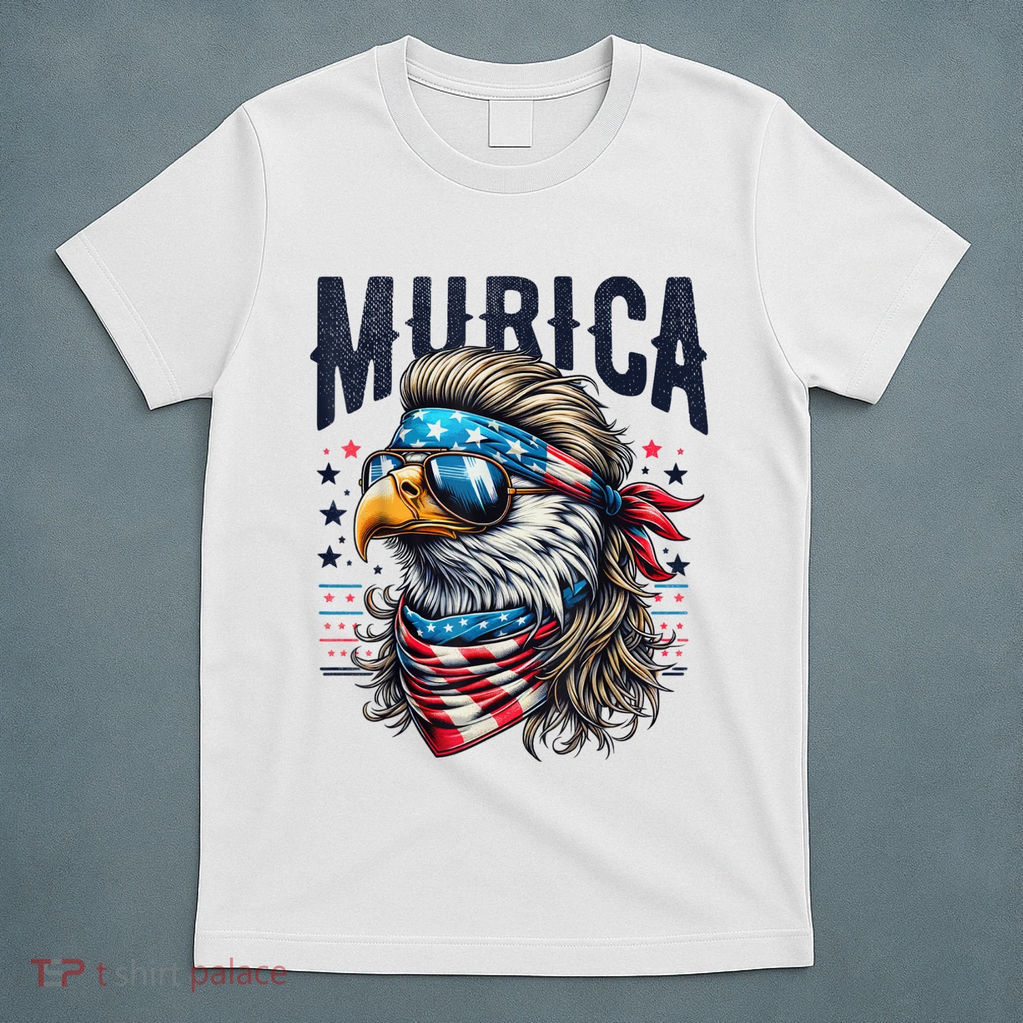 4th Of July Bald Eagle Mullet Murica Usa Usa Merica T-Shirt
