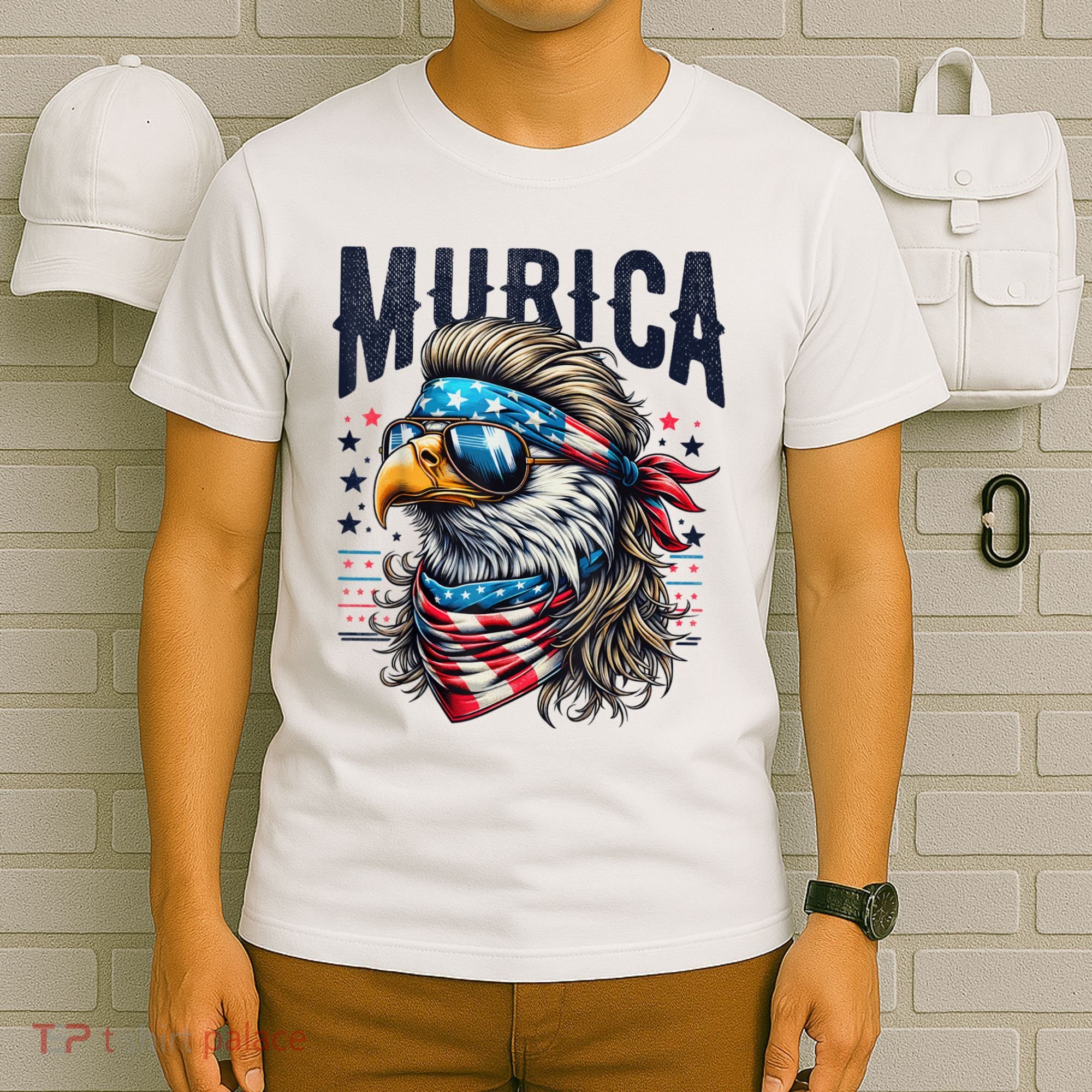 4th Of July Bald Eagle Mullet Murica Usa Usa Merica T-Shirt
