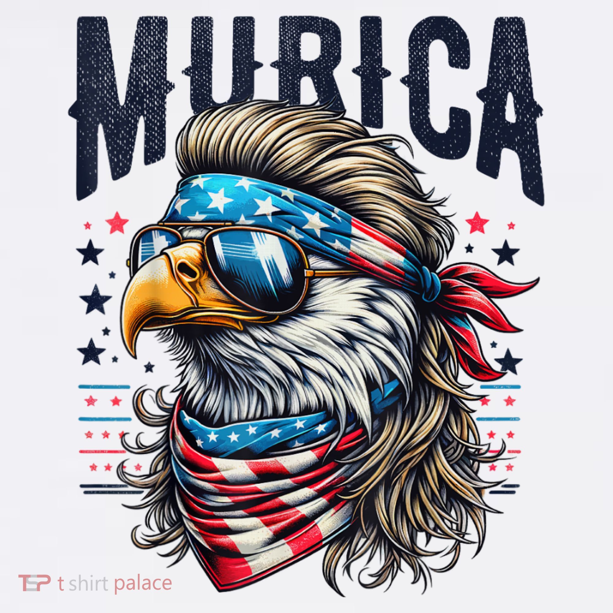 4th Of July Bald Eagle Mullet Murica Usa Usa Merica T-Shirt