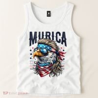 4th Of July Bald Eagle Mullet Murica Usa Usa Merica Tank Top thumb 2