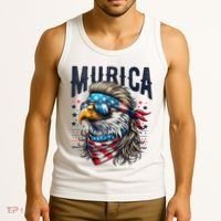 4th Of July Bald Eagle Mullet Murica Usa Usa Merica Tank Top thumb 3