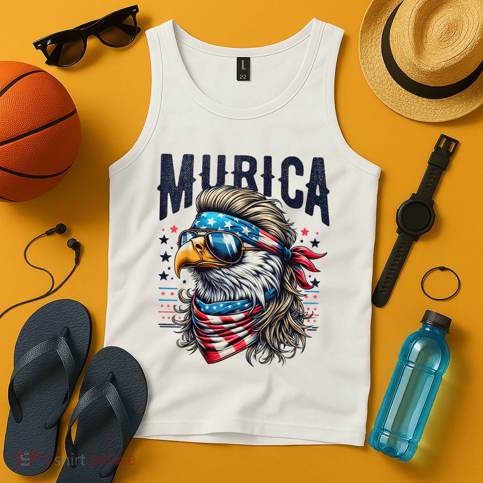 4th Of July Bald Eagle Mullet Murica Usa Usa Merica Tank Top