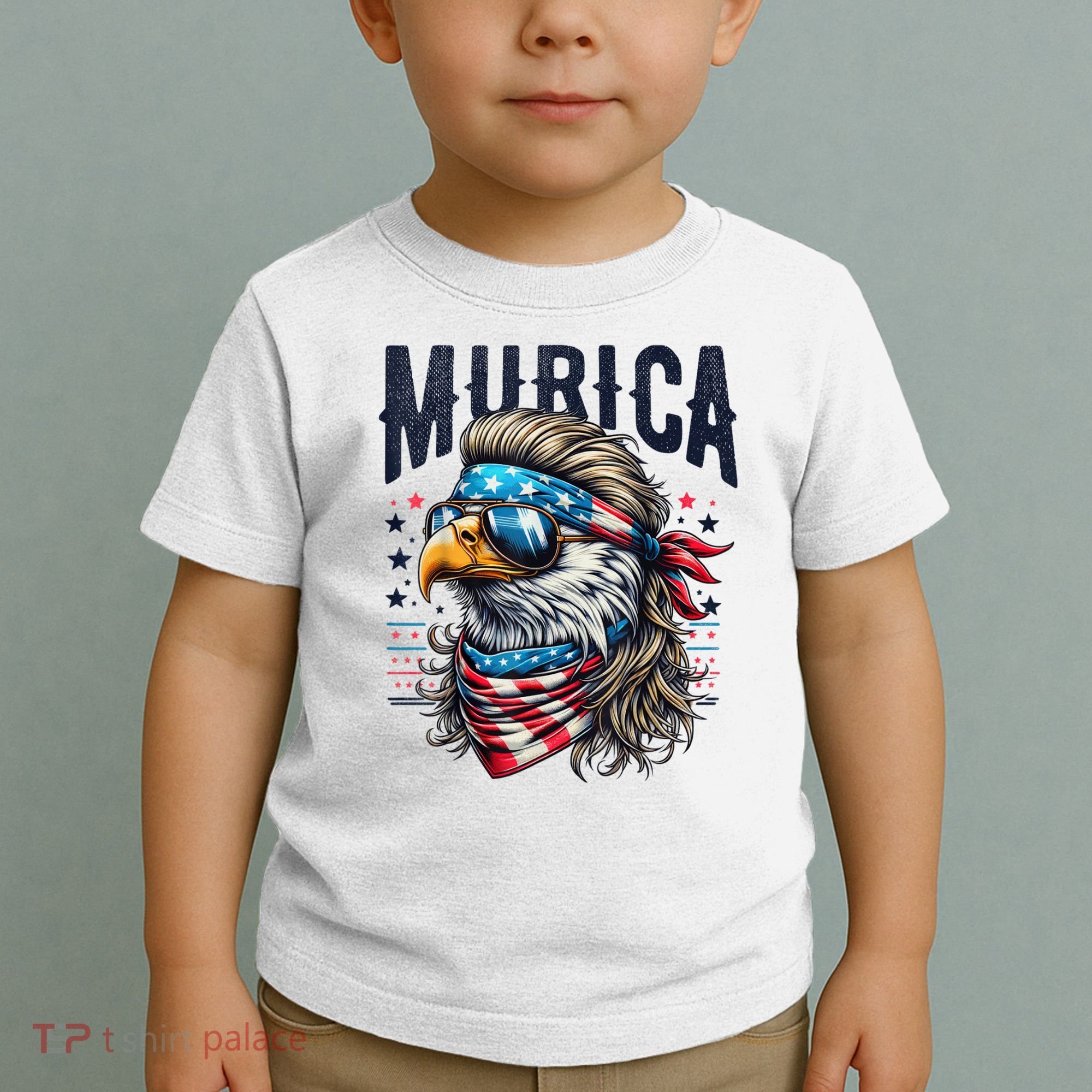 4th Of July Bald Eagle Mullet Murica Usa Usa Merica Toddler T-Shirt