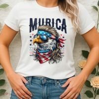 4th Of July Bald Eagle Mullet Murica Usa Usa Merica Women's T-Shirt thumb 2