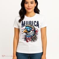 4th Of July Bald Eagle Mullet Murica Usa Usa Merica Women's T-Shirt thumb 4