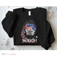 4th Of July Bald Eagle Mullet Murica Usa Usa Merica Sweatshirt thumb 2