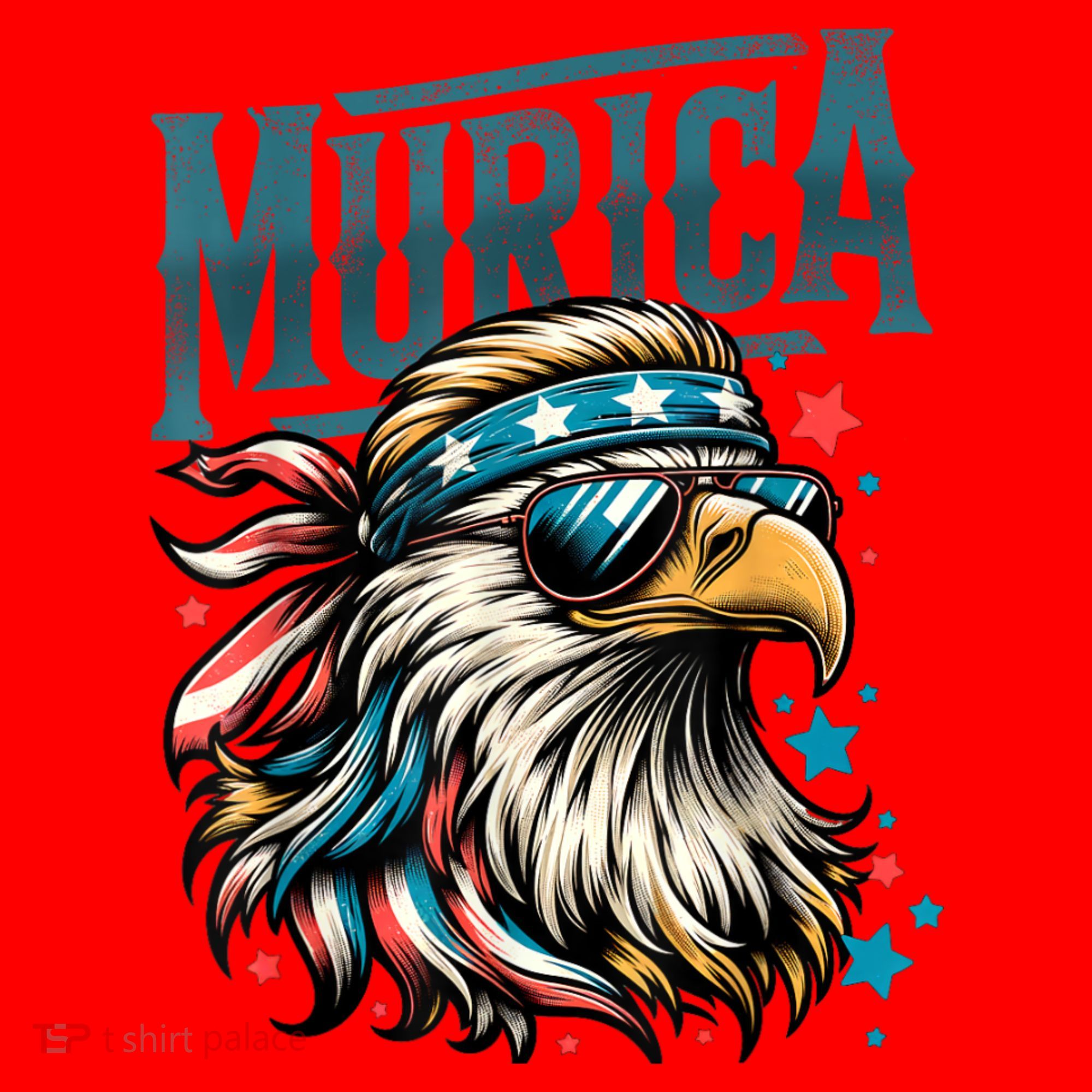 4th Of July Bald Eagle Mullet Murica Usa Usa Merica Santa Hat