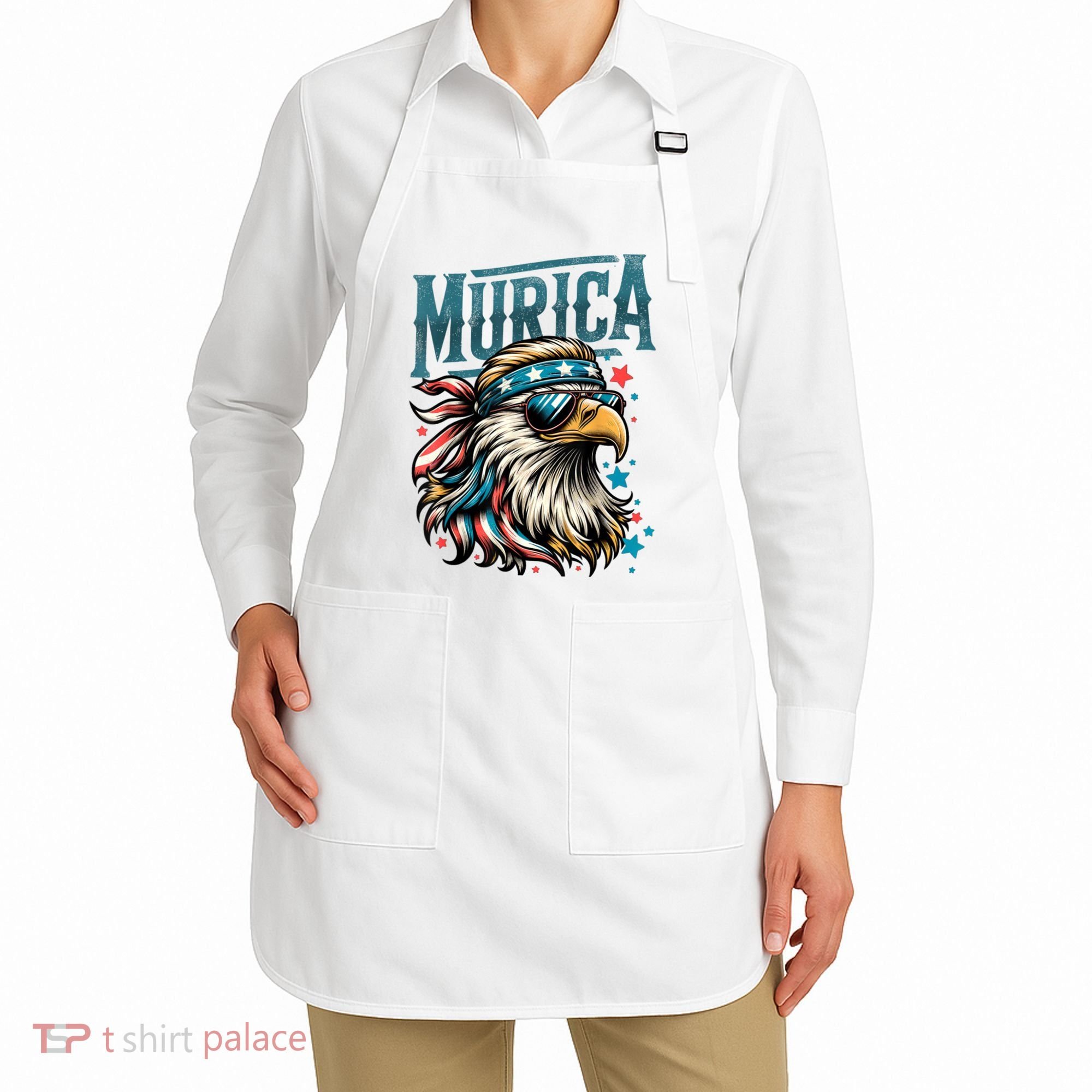4th Of July Bald Eagle Mullet Murica Usa Usa Merica Apron