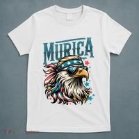 4th Of July Bald Eagle Mullet Murica Usa Usa Merica T-Shirt thumb 5