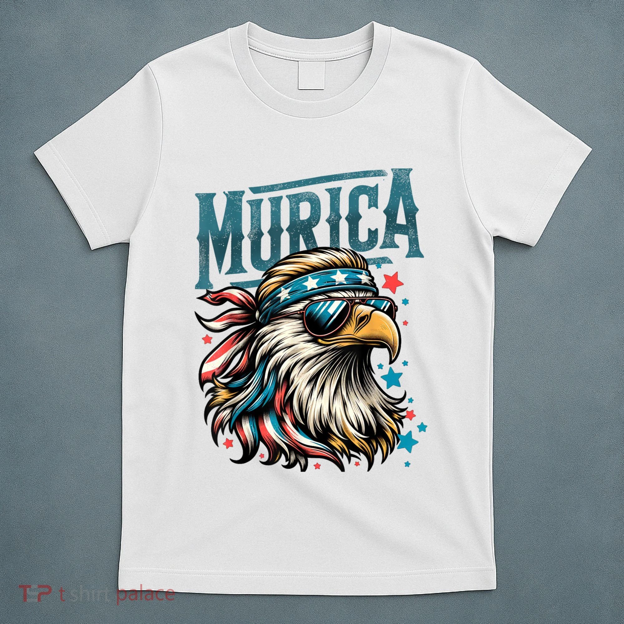 4th Of July Bald Eagle Mullet Murica Usa Usa Merica T-Shirt