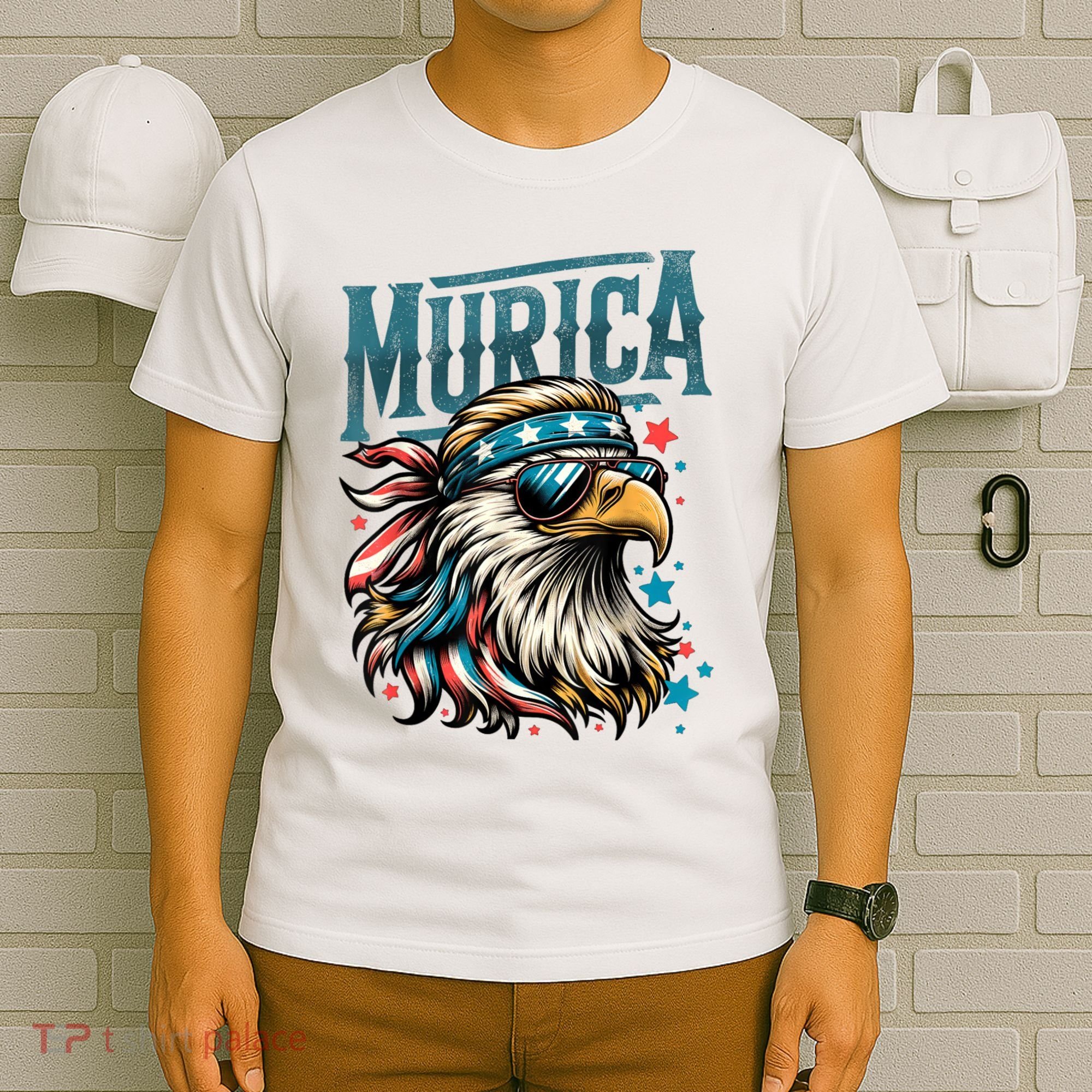 4th Of July Bald Eagle Mullet Murica Usa Usa Merica T-Shirt