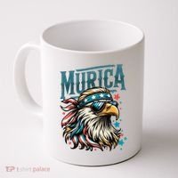 4th Of July Bald Eagle Mullet Murica Usa Usa Merica Coffee Mug thumb 0
