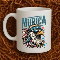4th Of July Bald Eagle Mullet Murica Usa Usa Merica Coffee Mug thumb 2