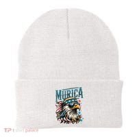 4th Of July Bald Eagle Mullet Murica Usa Usa Merica Beanie thumb 0