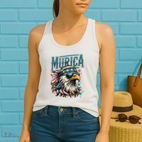 4th Of July Bald Eagle Mullet Murica Usa Usa Merica Women's Tank Top thumb 2