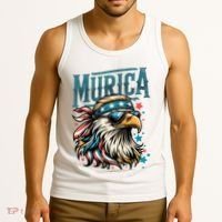 4th Of July Bald Eagle Mullet Murica Usa Usa Merica Tank Top thumb 3