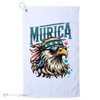 4th Of July Bald Eagle Mullet Murica Usa Usa Merica Golf Towel thumb 0