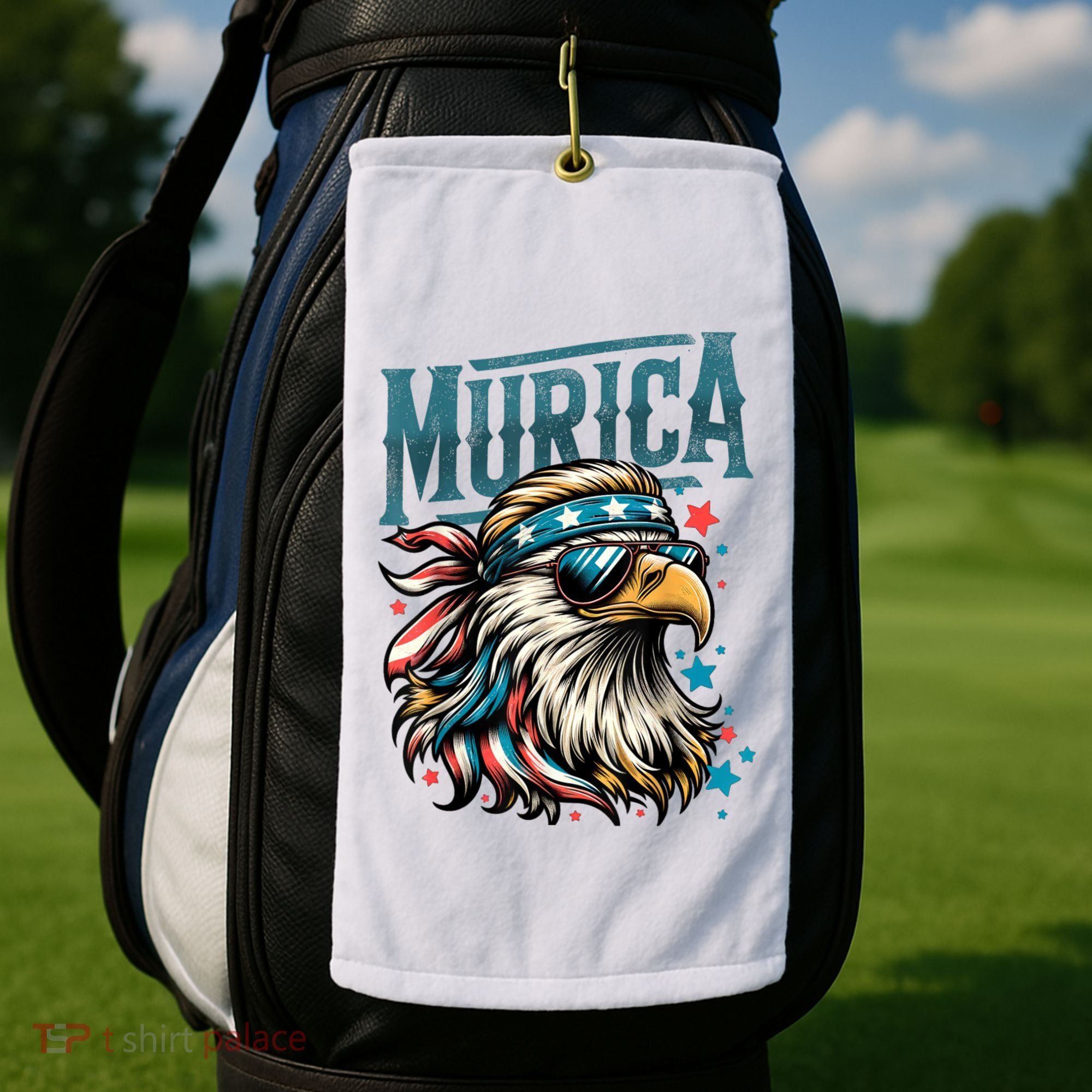 4th Of July Bald Eagle Mullet Murica Usa Usa Merica Golf Towel