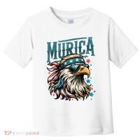 4th Of July Bald Eagle Mullet Murica Usa Usa Merica Toddler T-Shirt thumb 0