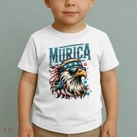 4th Of July Bald Eagle Mullet Murica Usa Usa Merica Toddler T-Shirt thumb 2