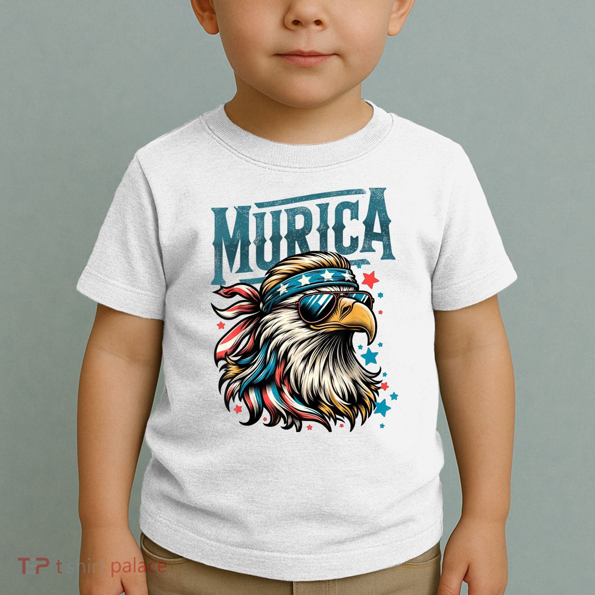 4th Of July Bald Eagle Mullet Murica Usa Usa Merica Toddler T-Shirt