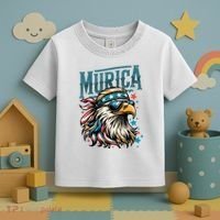 4th Of July Bald Eagle Mullet Murica Usa Usa Merica Toddler T-Shirt thumb 3