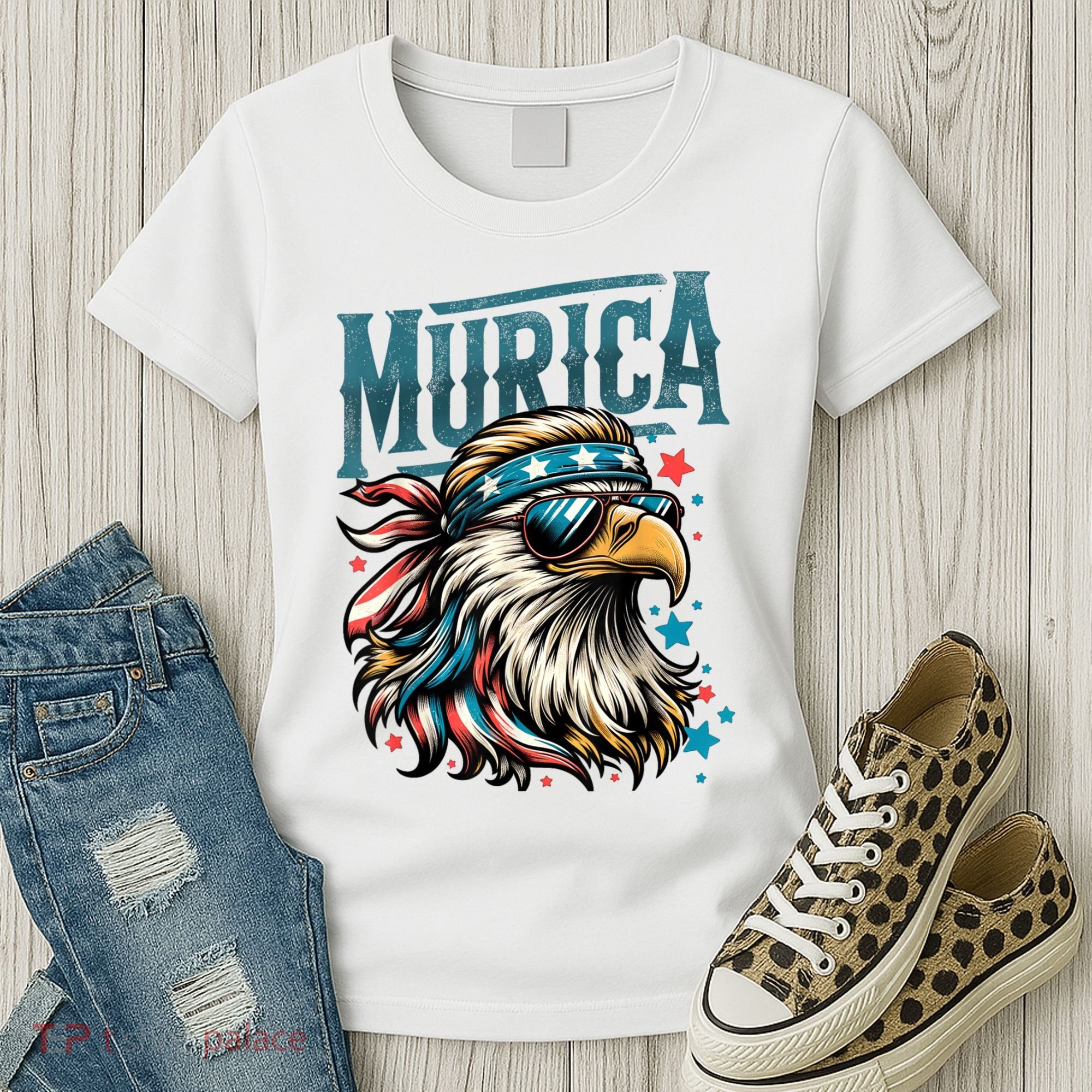4th Of July Bald Eagle Mullet Murica Usa Usa Merica Women's T-Shirt