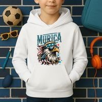 4th Of July Bald Eagle Mullet Murica Usa Usa Merica Kids Hoodie thumb 2