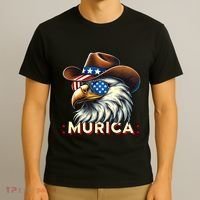 4th Of July Bald Eagle Mullet Murica Usa Usa Merica T-Shirt thumb 3