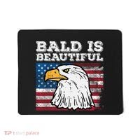 4th Of July Bald Is Beautiful Eagle Patriotic Mousepad thumb 0