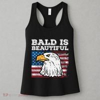 4th Of July Bald Is Beautiful Eagle Patriotic Women's Tank Top thumb 3