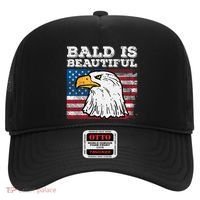 4th Of July Bald Is Beautiful Eagle Patriotic Hat thumb 0