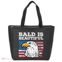 4th Of July Bald Is Beautiful Eagle Patriotic Tote Bag thumb 0
