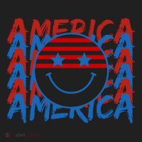 4th Of July Festive Holiday Smiley Face Women's Sweatshirt thumb 2