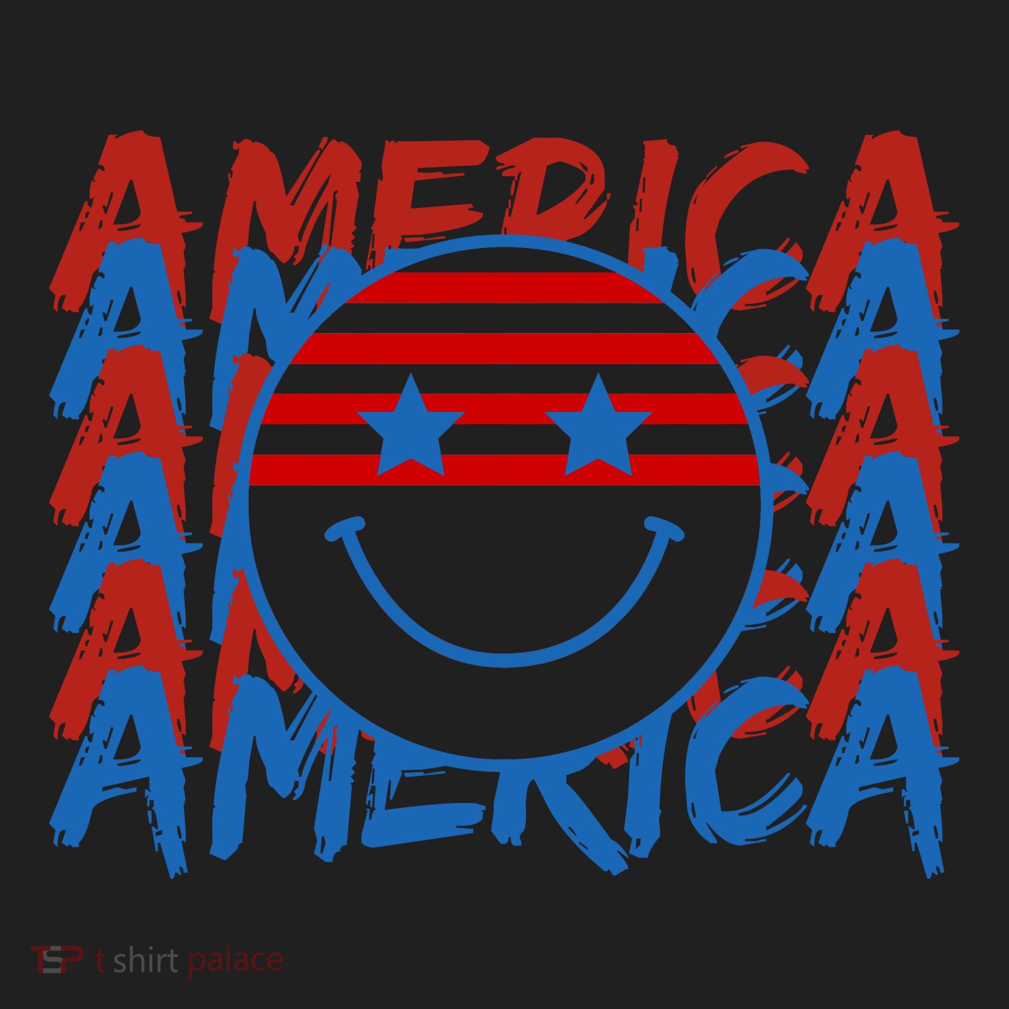 4th Of July Festive Holiday Smiley Face Women's Sweatshirt
