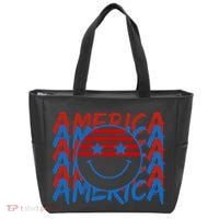 4th Of July Festive Holiday Smiley Face Tote Bag thumb 0