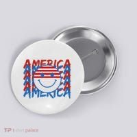 4th Of July Festive Holiday Smiley Face Button thumb 0