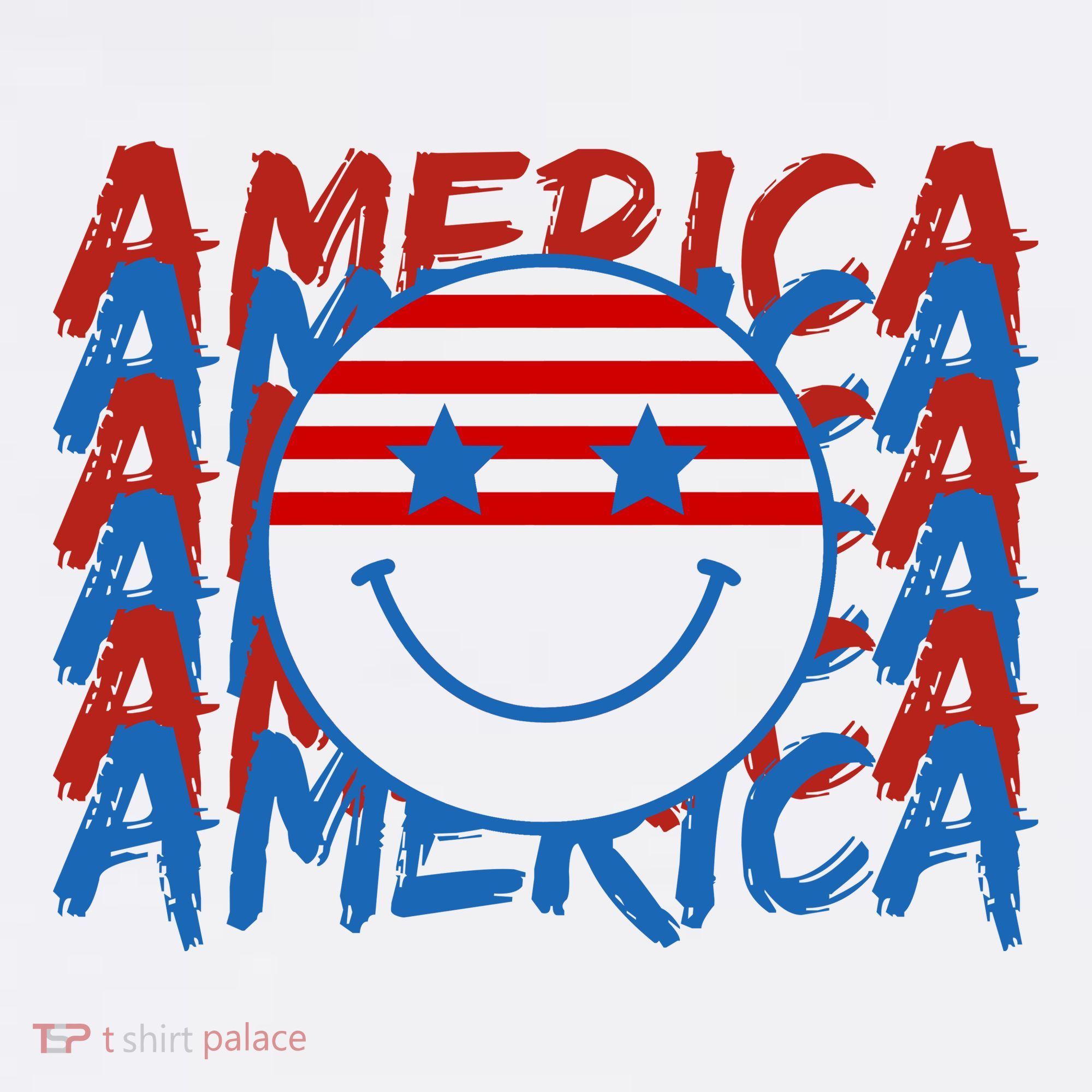 4th Of July Festive Holiday Smiley Face Women's Hoodie