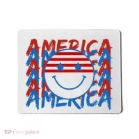 4th Of July Festive Holiday Smiley Face Mousepad thumb 0