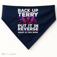 Back it Up Terry Put It In Reverse July 4th Fireworks Terry USA-Made Doggie Bandana thumb 0