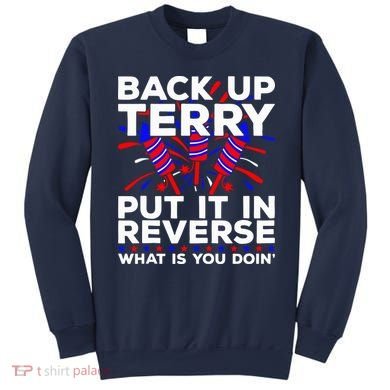 Back it Up Terry Put It In Reverse July 4th Fireworks Terry Sweatshirt