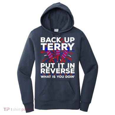 Back it Up Terry Put It In Reverse July 4th Fireworks Terry Women's Hoodie