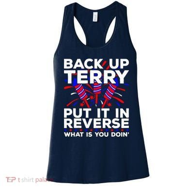 Back it Up Terry Put It In Reverse July 4th Fireworks Terry Women's Tank Top