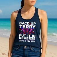 Back it Up Terry Put It In Reverse July 4th Fireworks Terry Women's Tank Top thumb 2