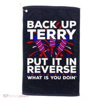 Back it Up Terry Put It In Reverse July 4th Fireworks Terry Golf Towel thumb 0