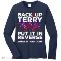 Back it Up Terry Put It In Reverse July 4th Fireworks Terry Women's Long Sleeve Shirt thumb 0