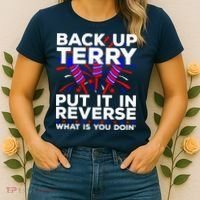 Back it Up Terry Put It In Reverse July 4th Fireworks Terry Women's T-Shirt thumb 2