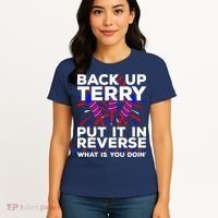 Back it Up Terry Put It In Reverse July 4th Fireworks Terry Women's T-Shirt thumb 4
